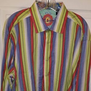 Robert Graham striped mens Sport shirt